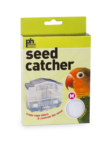 Prevue Pet Products 821W Mesh Bird Seed Catcher, White, Medium/8"