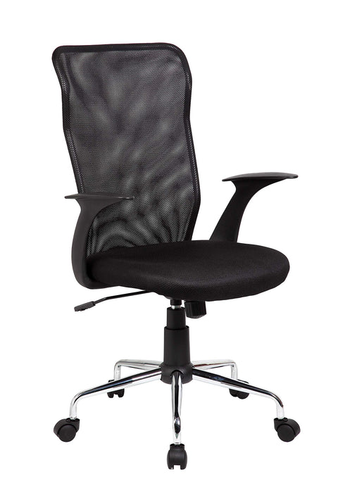 Techni Mobili Medium Back Mesh Assistant Office Chair. Color: Black