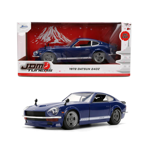 Jada 1972 Datsun 240Z, Dark Blue Toys 37020-1/24 Scale Diecast Model Car