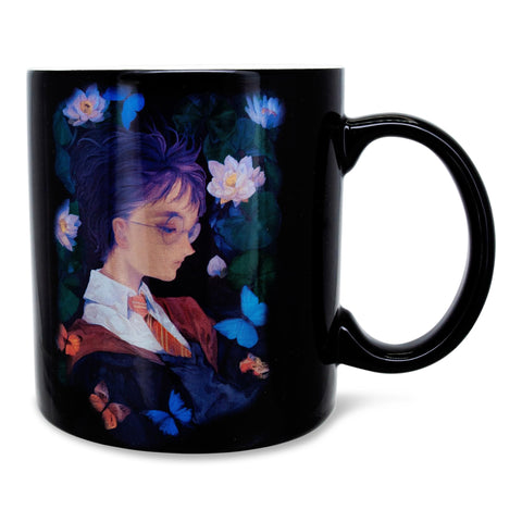 Harry Potter and Hermione Granger Anime-Style Ceramic Mug | Large Coffee Cup For Tea, Espresso, Cocoa | Holds 20 Ounces