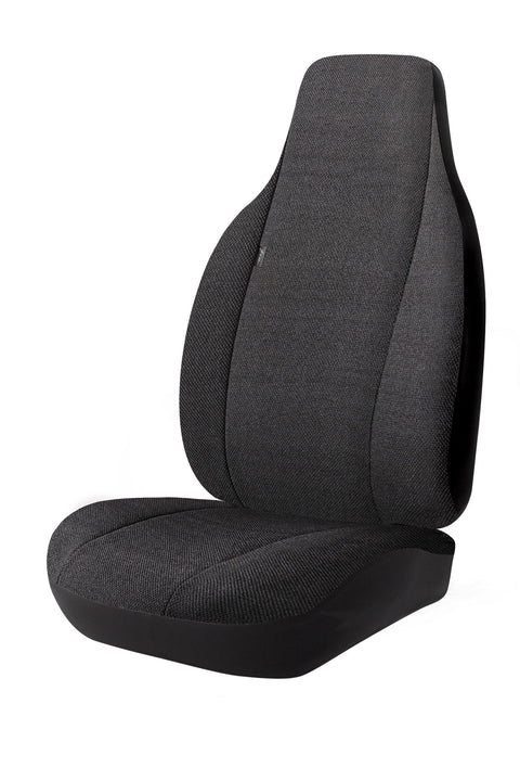 Fia TRS49-80 Black Custom Fit Front Seat Cover Bucket Seats - Saddle Blanket (Solid Black)