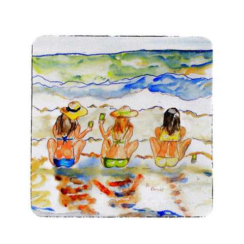 Betsy Drake Bottoms Up Coaster Set of 4