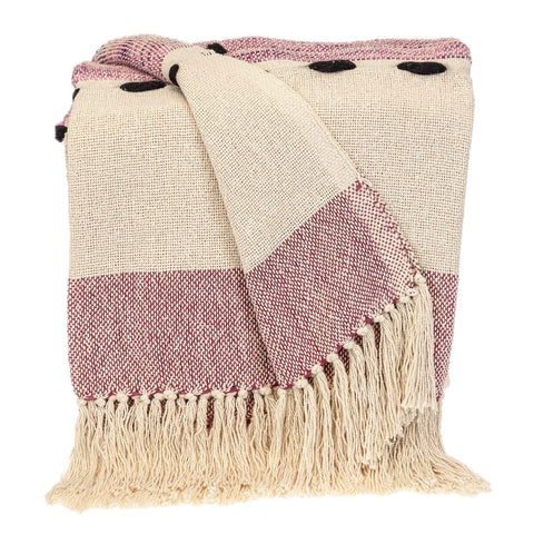 Parkland Collection Transitional Vereigated Purple Rectangle 50 x 60 Throw