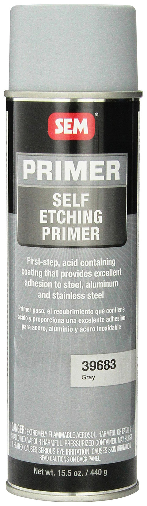 SEM 39683 Grey Self Etching Primer - 15.5 oz.