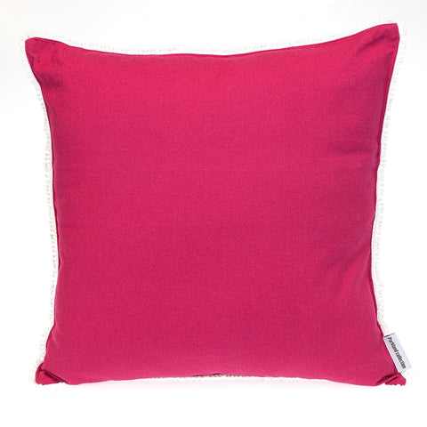 Parkland Collection Transitional Solid Pink Square 16" x 16" Pillow