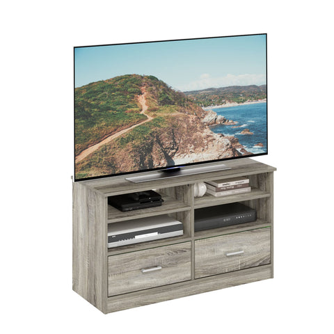Furinno Jensen TV Stand with Drawer French Oak