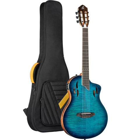 TourPlayer Series Thinline Crossover Electric Nylon Guitar w/Bag