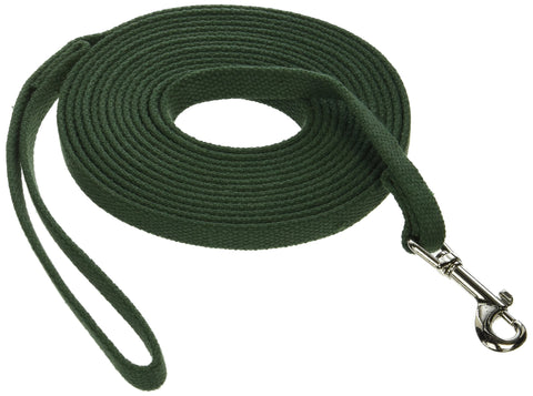 Coastal Pet Products DCP515GRN Cotton Web Collar Lead for Pets, 5/8 by 15-Feet, Green