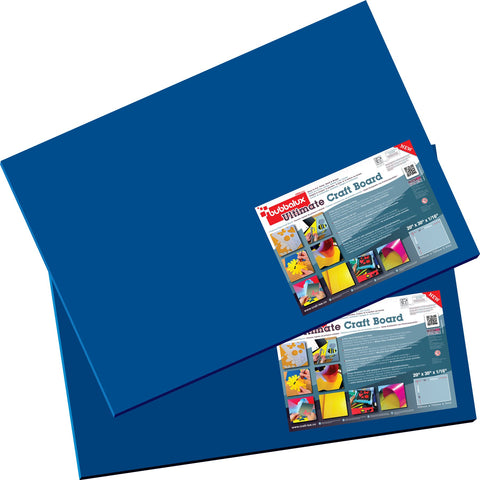 CraftTex, Bubbalux Craft Board, Marine Blue, Pack of 2 Letter Size Sheets (FCBU2030BL2)