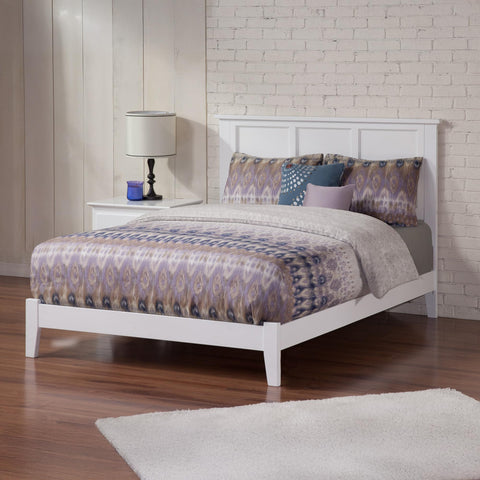 AFI, Madison Full Foundation Bed, White