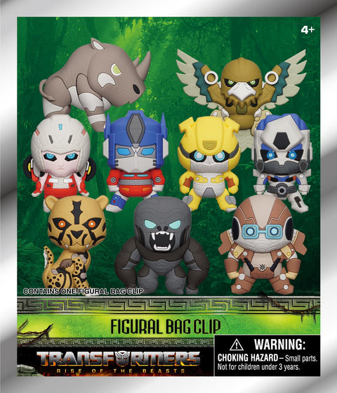 Hasbro Transformers Rise of the Beasts 3D Foam Bag Clip | 1 Random Character