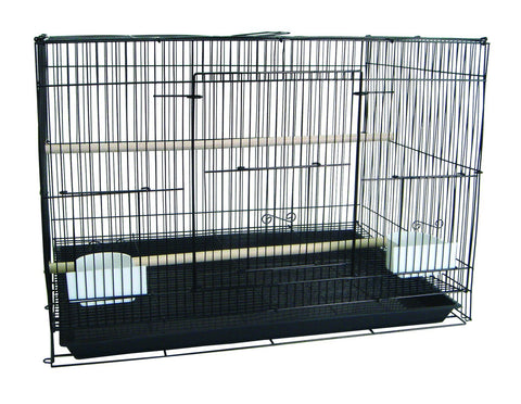 YML Medium Breeding Cage, 30 x 18 x 18, Black