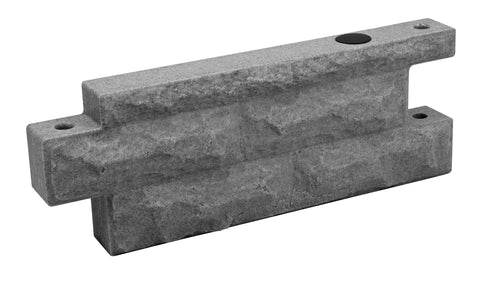 Garden Wizard Self Watering 2 Foot Stone Landscape Border Wall - Dark Granite
