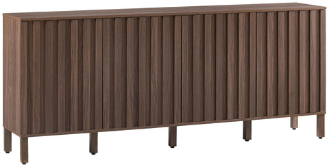 Crosley Furniture Marlowe Sideboard Modern Buffet Cabinet with Storage Shelves, Credenza, Media, TV Stand, Walnut
