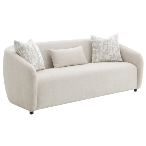 Etienne Sofa w/3 Pillows Beige Linen