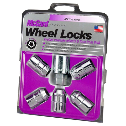 McGard 24538 Chrome Cone Seat Wheel Lock (1/2"-20 Thread Size) - Set of 5