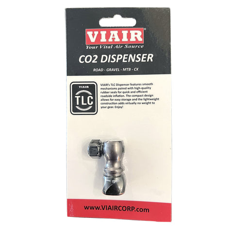 Viair TLC CO2 Bike Tire Inflator Head, Adjustable air Flow, Twist on Cap