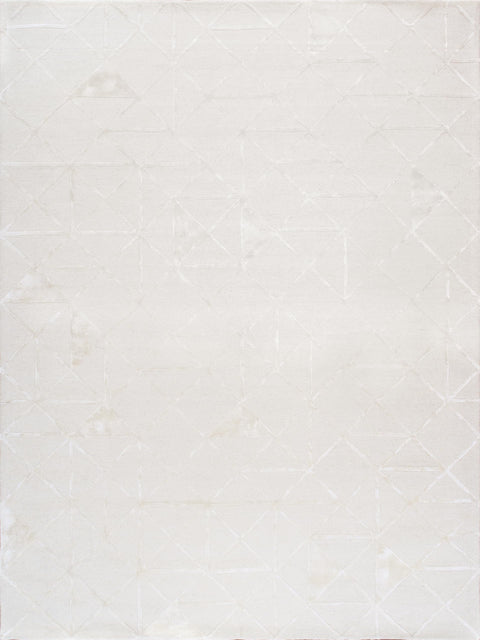 Pasargad Home Edgy Hand-Tufted Ivory Transitional Area Rug-12' 0" X 15' 0", Ivory