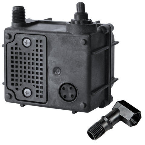 Little Giant P-AAA 115 Volt, 1/160 HP, 120 GPH Manual Submersible Oil-Filled Statuary Fountain/Recirculating Water Pump, 15-Ft. Cord, Black, 523375