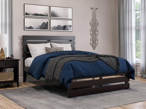 Warren Platform Bed F with Foot Drawer WH