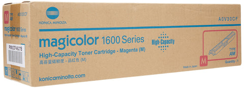 Konica Minolta A0V30CF MagiColor 1600 1650 1680 1690 Toner Cartridge (Magenta) in Retail Packages