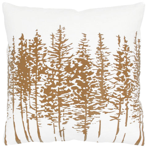Rizzy Home | T05378 | Cover Only Decorative Pillow | 18"x18" Brown/White/Neutral