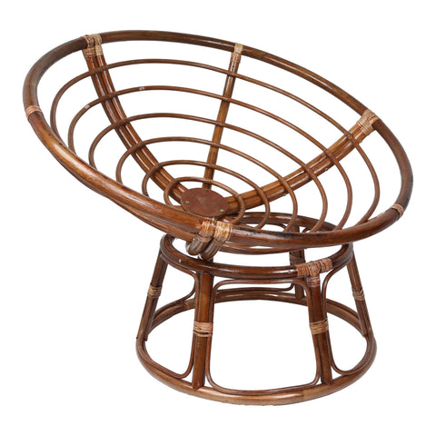 International Caravan Bali 42-inch Rattan Papasan Chair Replacement Frame (Cushion not Included)