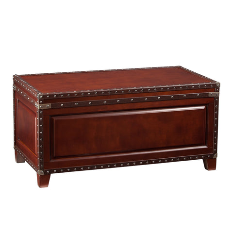 SEI Furniture Amherst Trunk Coffee Table w/ Storage, Brown