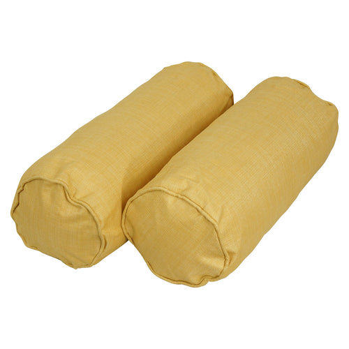Blazing Needles Indoor/Outdoor Corded Bolster Pillow, 20