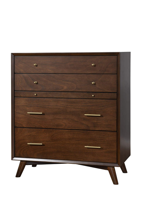 Alpine Furniture Flynn Chest, 38 x 18 x 43, Walnut