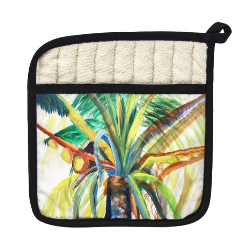 Palm & Nuts Pot Holder - 9x9