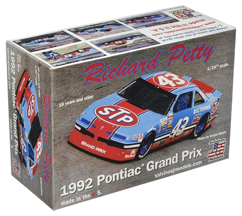 Salvinos Jr Models 1:24 Scale Richard Petty 1992 Nascar Series Pontiac Grand Prix Model Car Kit