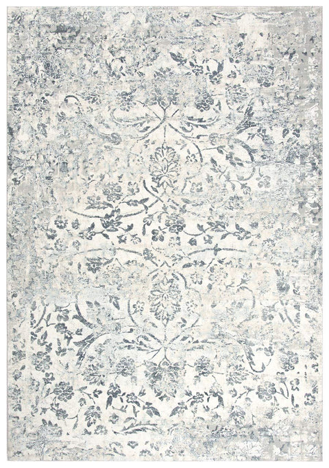 Alora Decor Glamour 5'3"x7'6" Vine/Scroll Cream/Gray/Rust/Blue Area Rug
