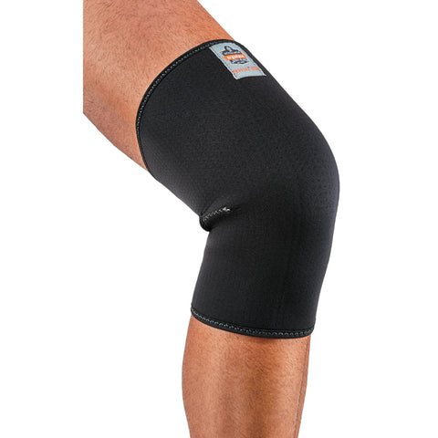 Ergodyne ProFlex 600 Single-Layer Neoprene Knee Sleeve, Black, XX-Large