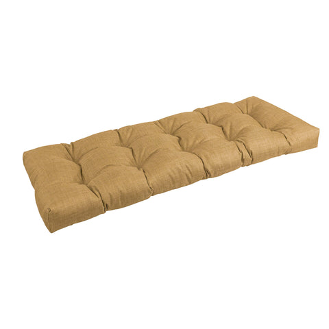 Blazing Needles Indoor/Outdoor Tufted Bench Cushion, 51" Wide, Wheat