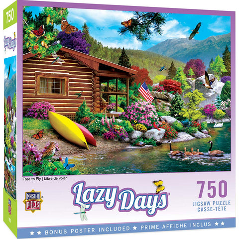 Masterpieces 750 Piece Jigsaw Puzzle for Adults and Family - Free to Fly - 18"x24"