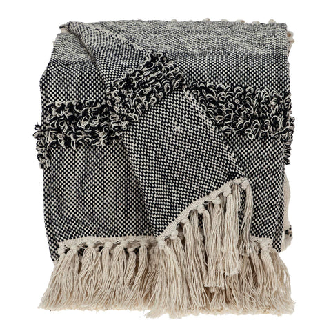 Parkland Collection Palak Eclectic Beige 52" x 67" Woven Handloom Throw