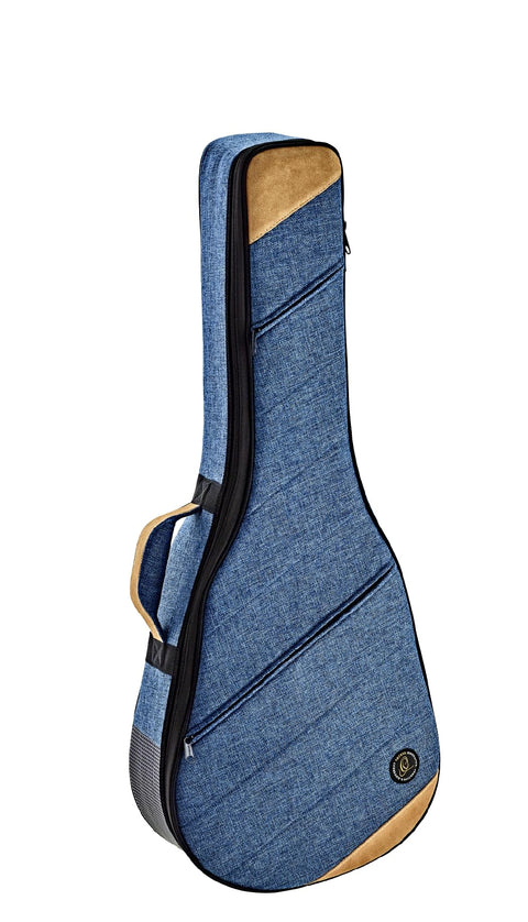 Ortega Guitars Size Guitar Case-22 mm Soft Padding w/Hardened Frame, Right, Ocean Blue, 3/4 Classical (OSOCACL34-OC)