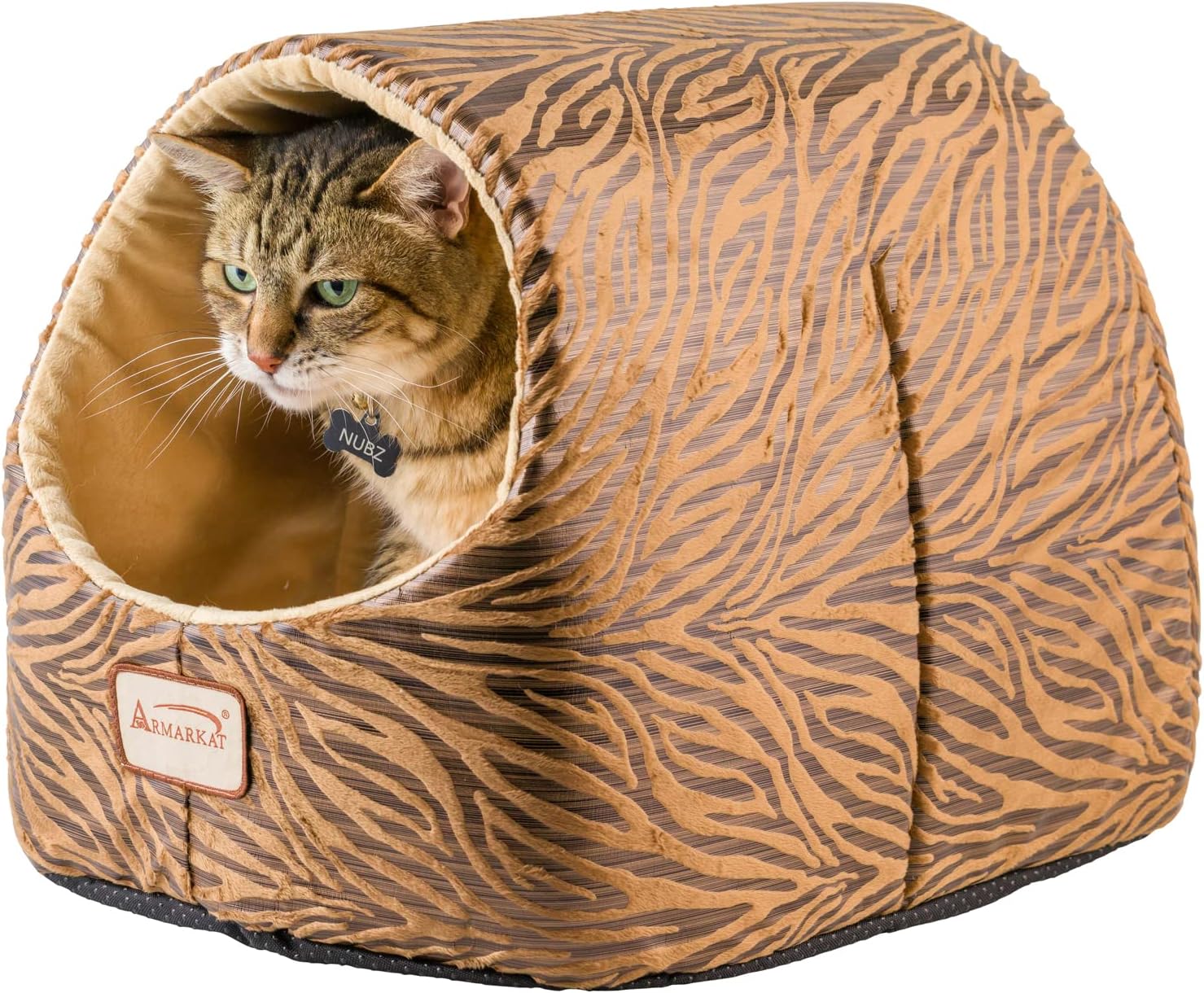 Armarkat Cat Bed, Bronzing and Beige