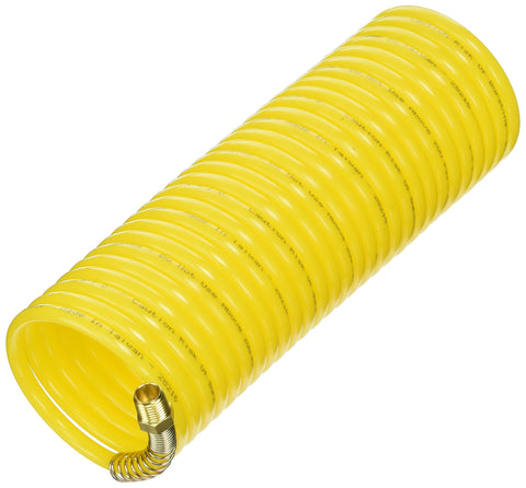 Amflo 4-25E-RET Lightweight 1/4" x 25' Nylon Recoil Air Hose Stores Itself When the Job is Done - Ideal for Home, Shop, and Industrial Use