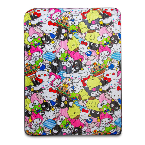 Sanrio Hello Kitty And Friends Fleece Throw Blanket | Plush Soft Cover For Sofa, Bed | 54 x 72 Inches