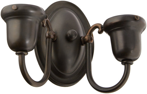 Meyda Tiffany 101564 Traditional Two Light Wall Sconce from Sconce Collection in Bronze/Dark Finish, 4.50 inches
