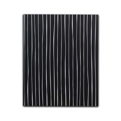 C-Line Professional Hardbound Notebook, Charcoal and White Stripes, 1/EA (24100)
