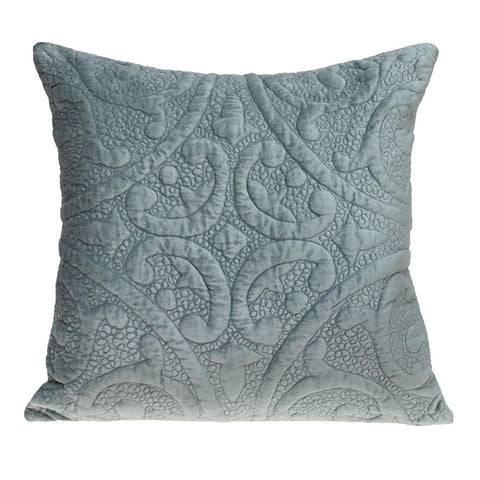 Parkland Collection Cristal Transitional Gray/Sea Foam Throw Pillow