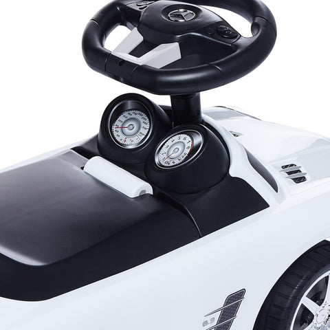 Best Ride On Cars Mercedes Benz push Car, White | Horn, Music, Age 3-6