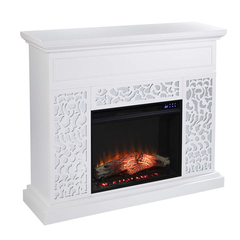 Wansford Contemporary Electric Fireplace w/ Touch Screen Control Panel