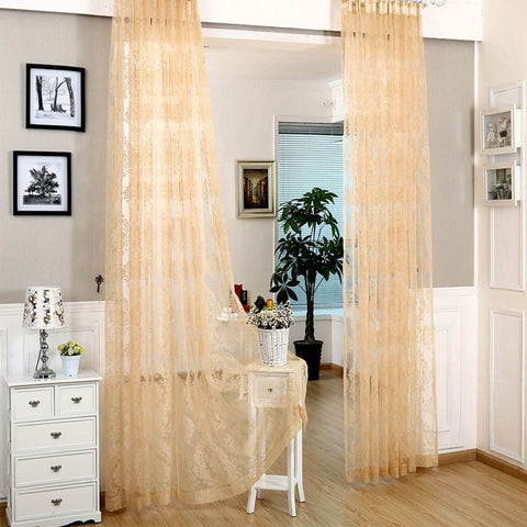 Dolce Mela Window Sheer Curtains Panel, Paris
