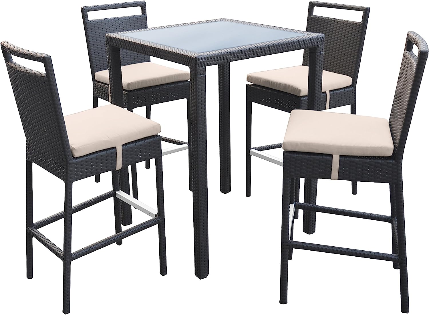 Armen Living Tropez Patio Wicker√É‚Äö√Ç¬†Bar Set