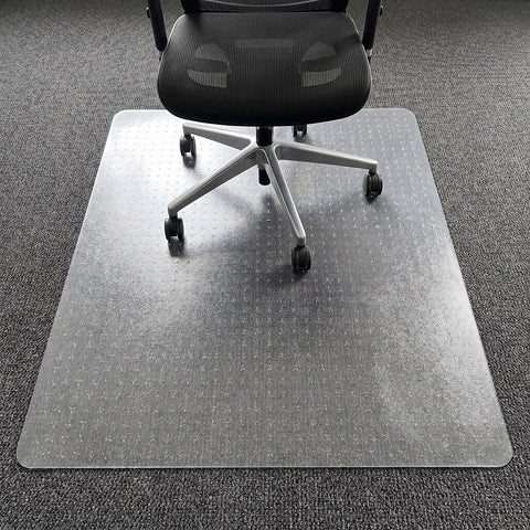 Cleartex® TrYlok® Vinyl Rectangular Chair Mat for Low Pile Carpets up to 1/4" - 45" x 53"