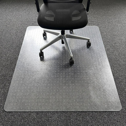 Cleartex® TrYlok® Vinyl Rectangular Chair Mat for Low Pile Carpets up to 1/4" - 35" x 47"